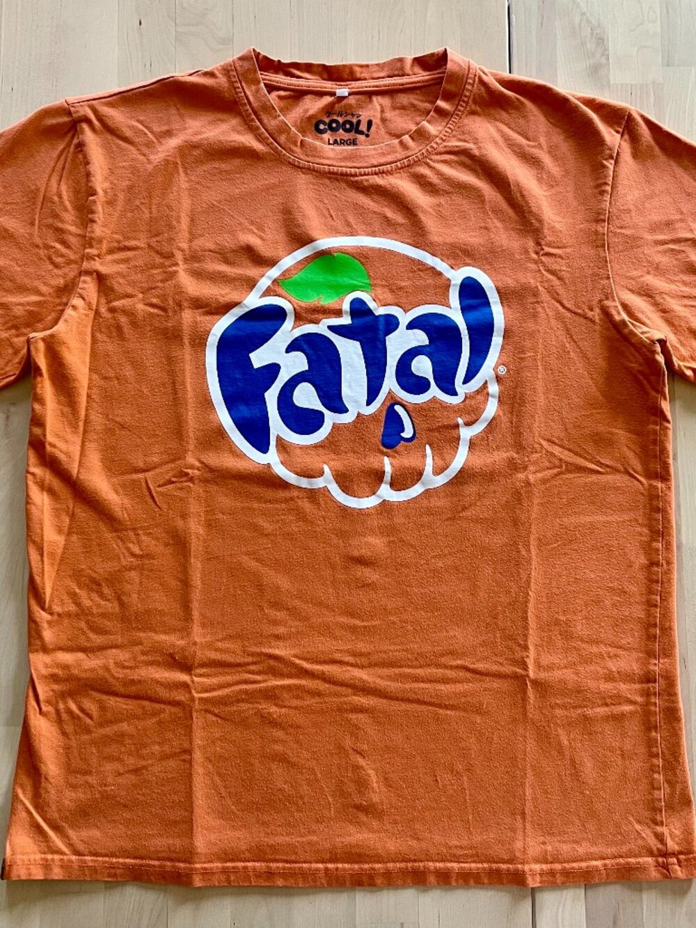 Cool Shirtz Very Cool Fatal Fanta Skull Graphic T-Shirt size Large Cold Ones